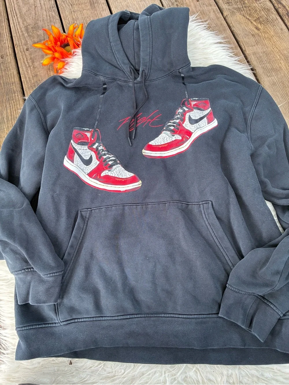 🌺Rare Air Jordan vintage lost and found Black Pullover Hoodie 🌺